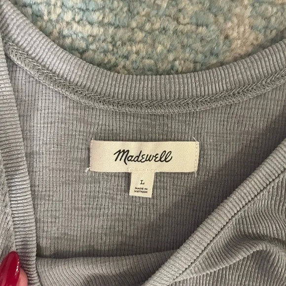 Madewell Sage Green Tank - Picture 2 of 2
